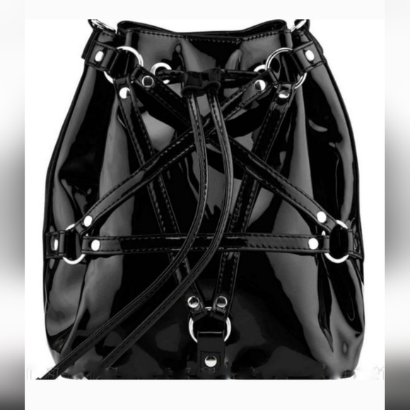 Killstar Handbags - Relisted❤️NWT Killstar Aloha From Hell Black Bucket Bag with Dustbag
